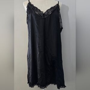 Chic Black Lace Slip Dress